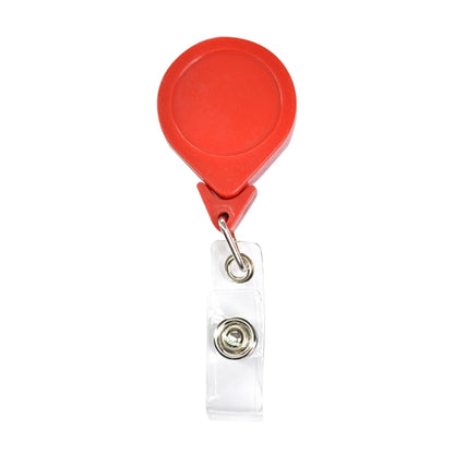 No-Twist Retractable Round Badge Reel w/ Belt Clip