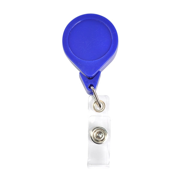 No-Twist Retractable Round Badge Reel w/ Belt Clip