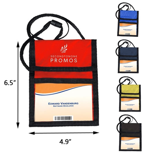Multi-Pocket Trade Show Badge Holder
