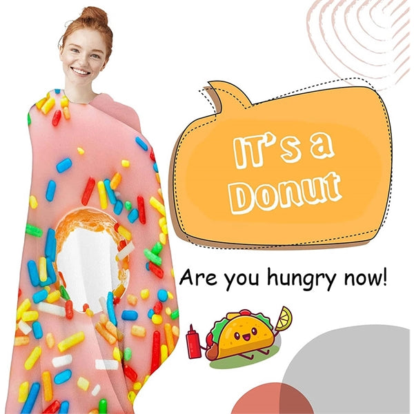 Novelty Giant Donut Blanket