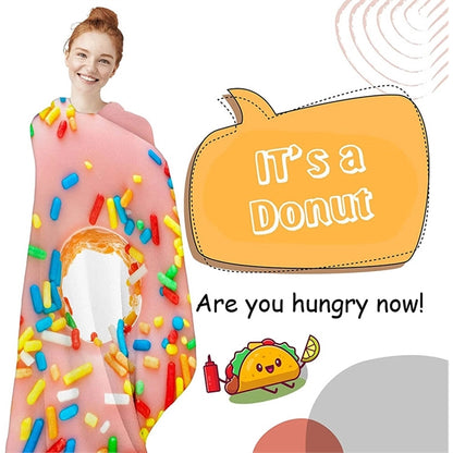 Novelty Giant Donut Blanket