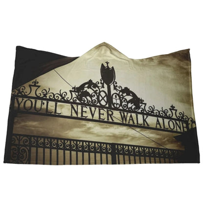 40x60 Hoodie Sherpa Crystal Velvet Sublimation Cloak Blanket