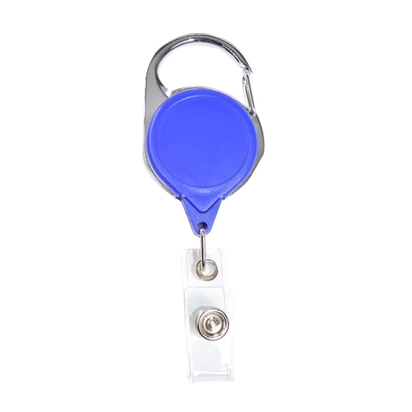 No-twist Carabiner Badge Reel w/ Belt Clip