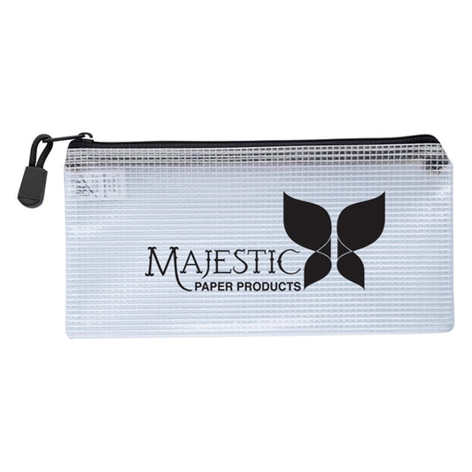 Custom Logo Zippered Pencil School Pouch