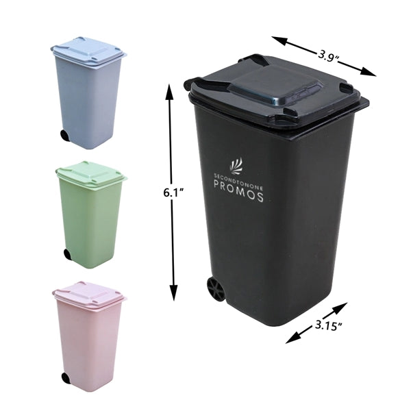 Mini Desktop Trash Can Pen Holder