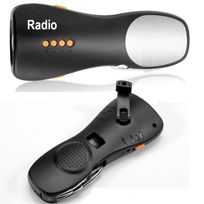 Mini LED Flashlight With FM Radio USB Charging