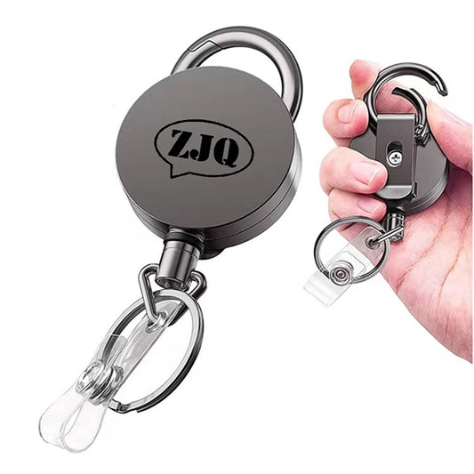 Retractable Keyring Metal Wire Keychain