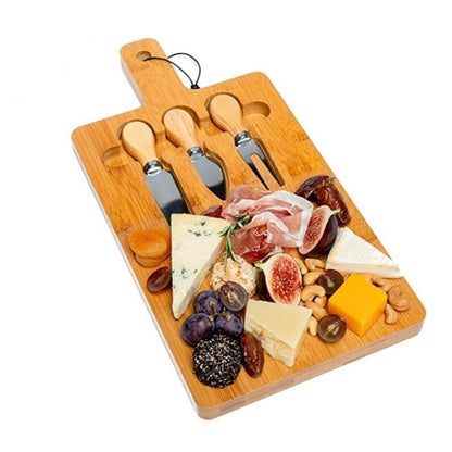 Bamboo Cheese Board Set