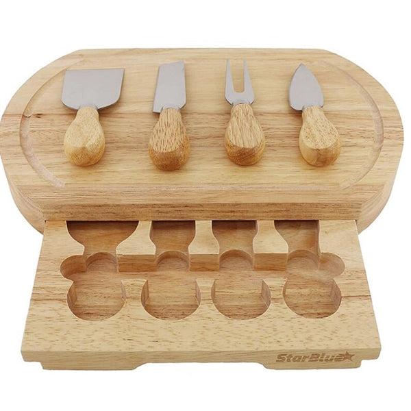 Bamboo Cheese Board Set