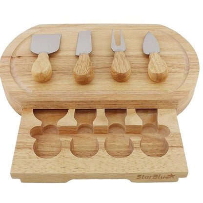Bamboo Cheese Board Set
