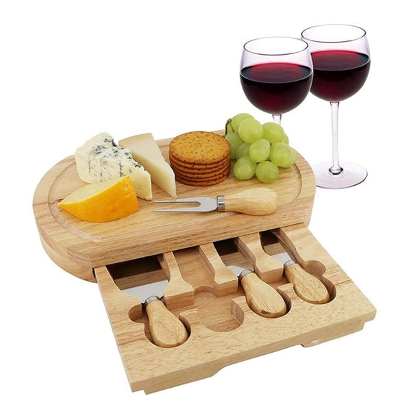 Bamboo Cheese Board Set