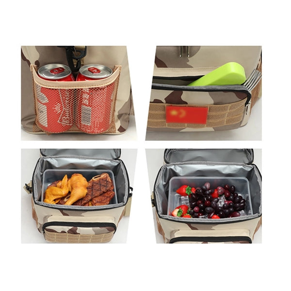 Camo Insulated Lunch Cooler Bag
