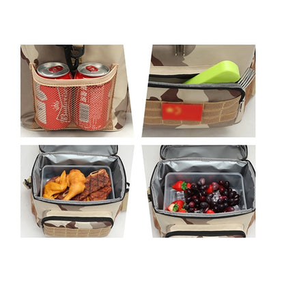 Camo Insulated Lunch Cooler Bag