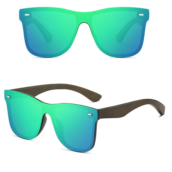 Customize Polarized Sunglasses With Wooden Frame Legs