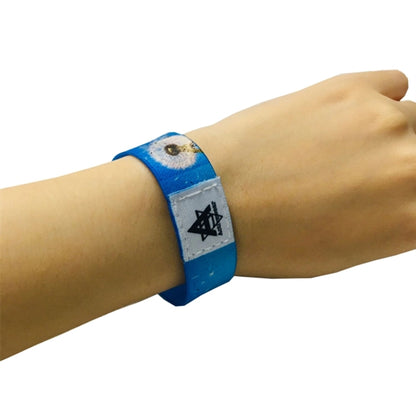 1" Sublimated Elastic Event Wristband w/ Customizable Woven