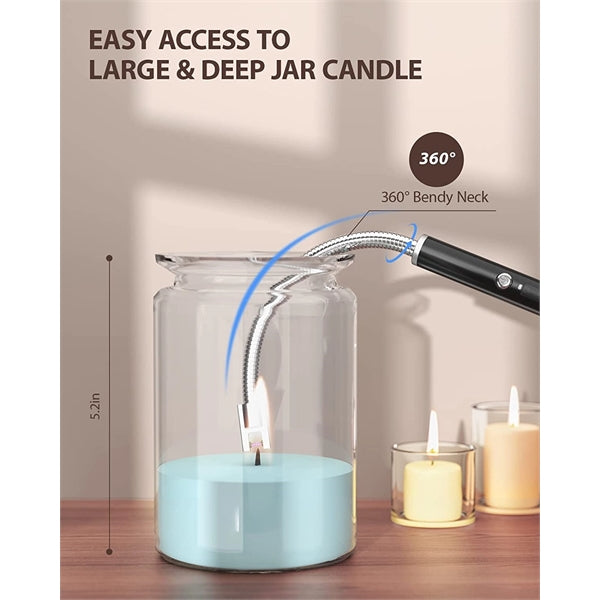 Rechargeable Electric Arc Lighter With Led Battery Display