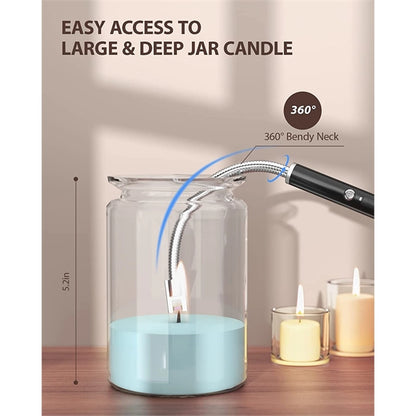 Rechargeable Electric Arc Lighter With Led Battery Display