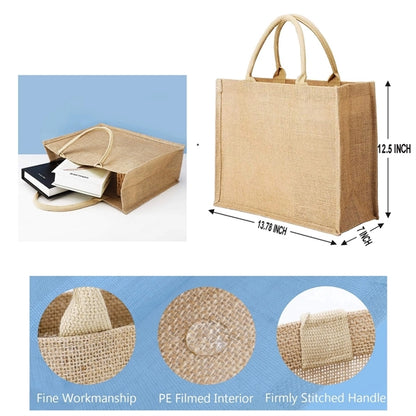 Natural Jute Grocery Tote