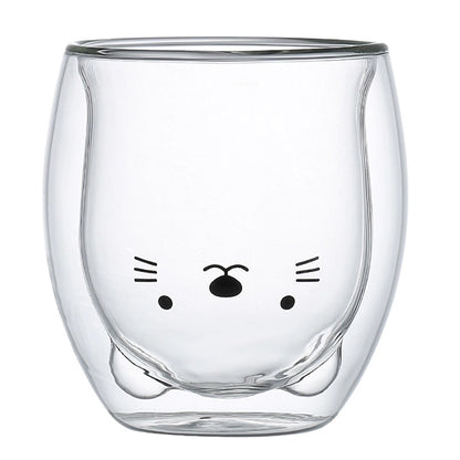 Double Glass Cute Mug