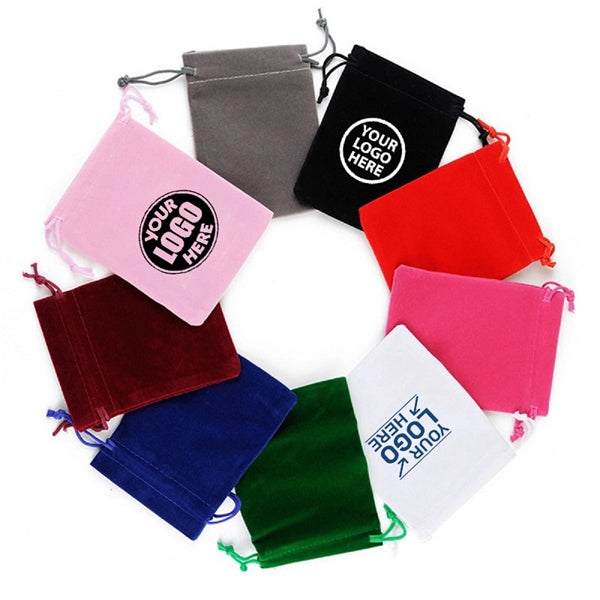 Velvet Drawstring Cinch Pouch