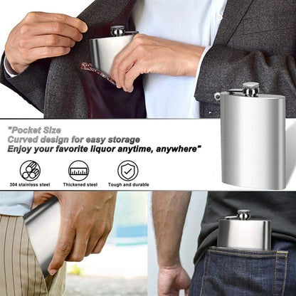 8 Oz Flask For Liquor
