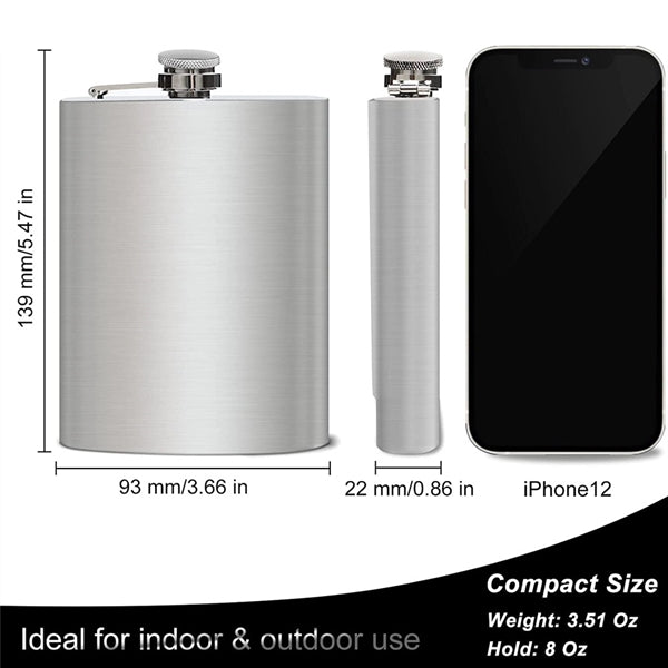 8 Oz Flask For Liquor