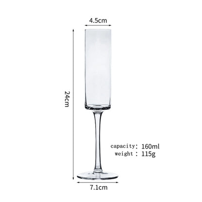 Champagne Flute Crystal Glass Custom Logo