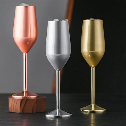 304 Stainless Steel Champagne Flute Rose Gold 200ML