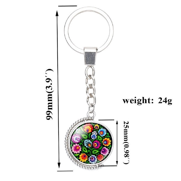 Time Gemstone Keychain