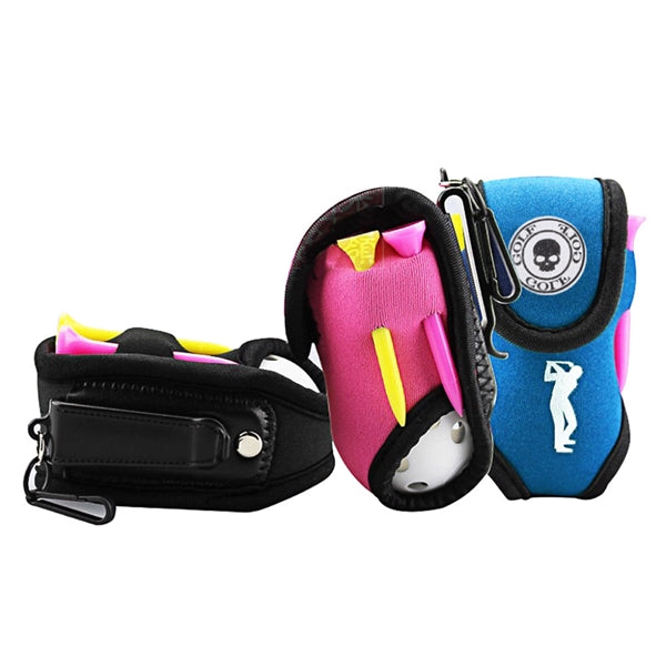 Neoprene Golf Ball Clip Pouch Pocket Set