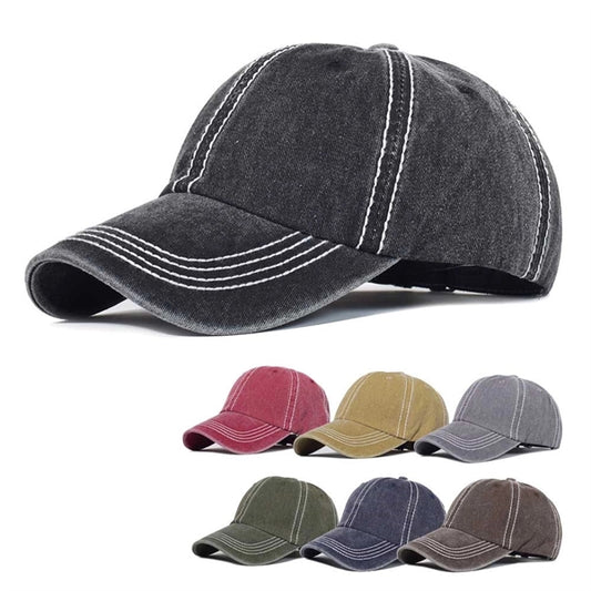 Vintage Cotton Washed Adjustable Baseball Caps