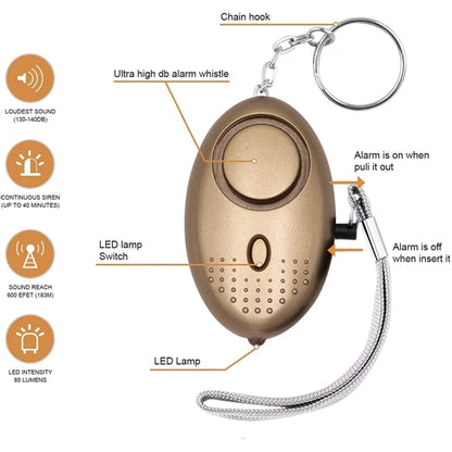 Portable Alarm Keychain Loud Siren Song