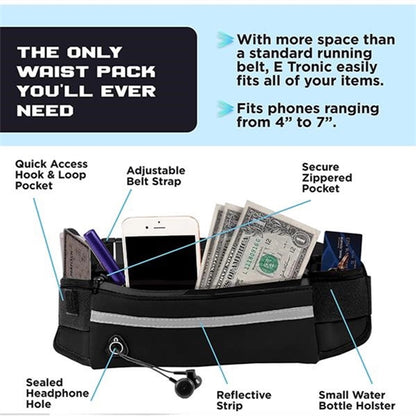 Adjustable Waterproof Running Belt Waist Pack