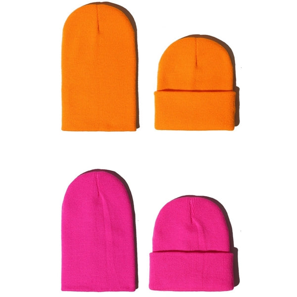 Plain Cuffed Beanie Hat