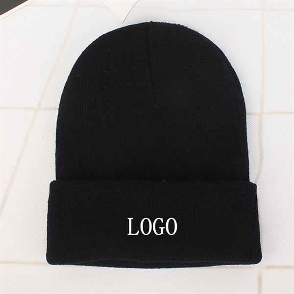 Plain Cuffed Beanie Hat