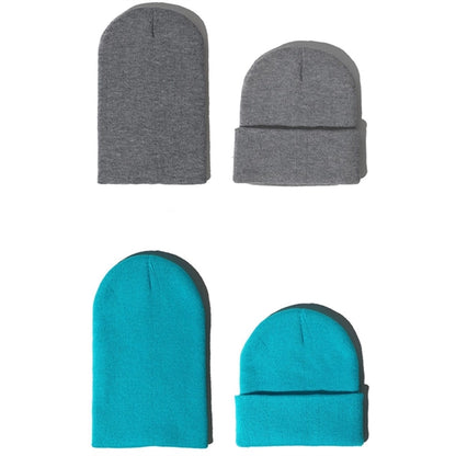 Plain Cuffed Beanie Hat