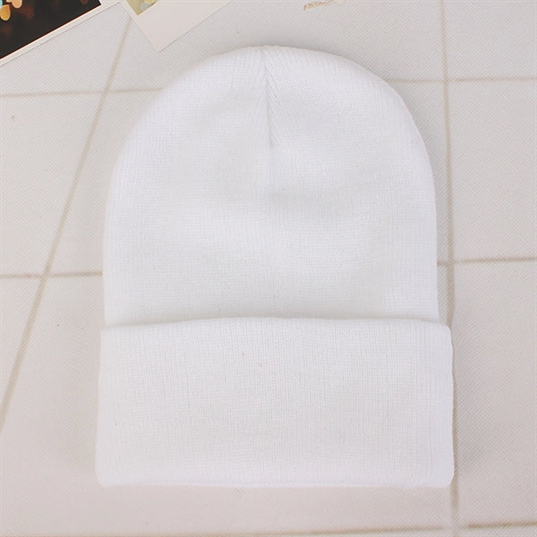 Plain Cuffed Beanie Hat