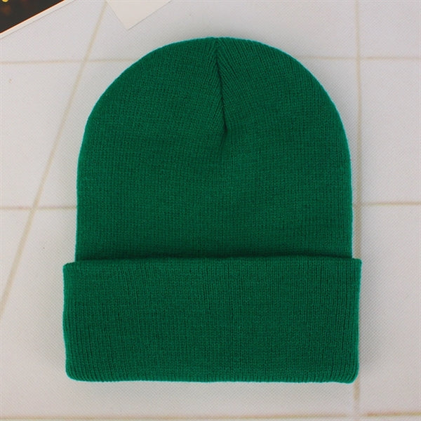 Plain Cuffed Beanie Hat