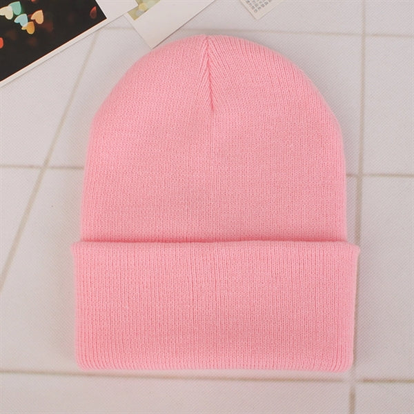 Plain Cuffed Beanie Hat