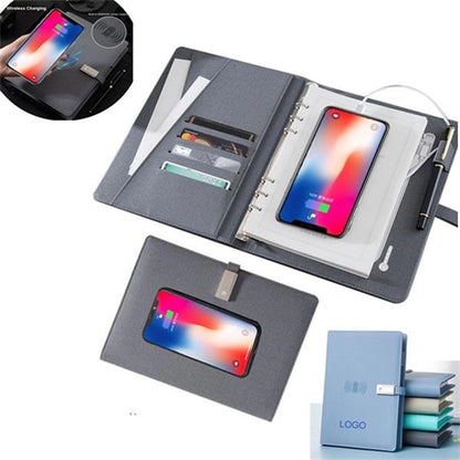 Wireless Charging Notebook With 16Gb U Disk 8000Mah