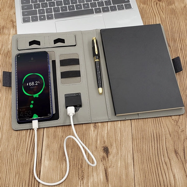 Wireless Charging Notebook With Phone Stand 8000Mah