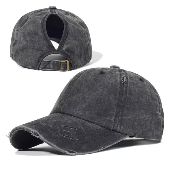 Vintage Washed Distressed Cotton Dad Hat Baseball Cap