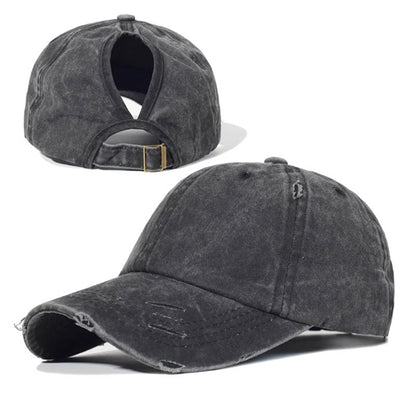Vintage Washed Distressed Cotton Dad Hat Baseball Cap