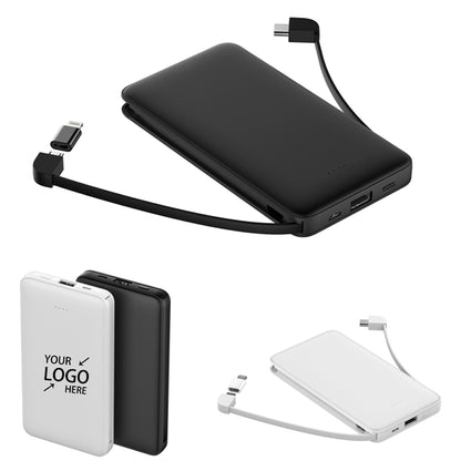 3 In1 10000Mah Power Bank Built In Cable