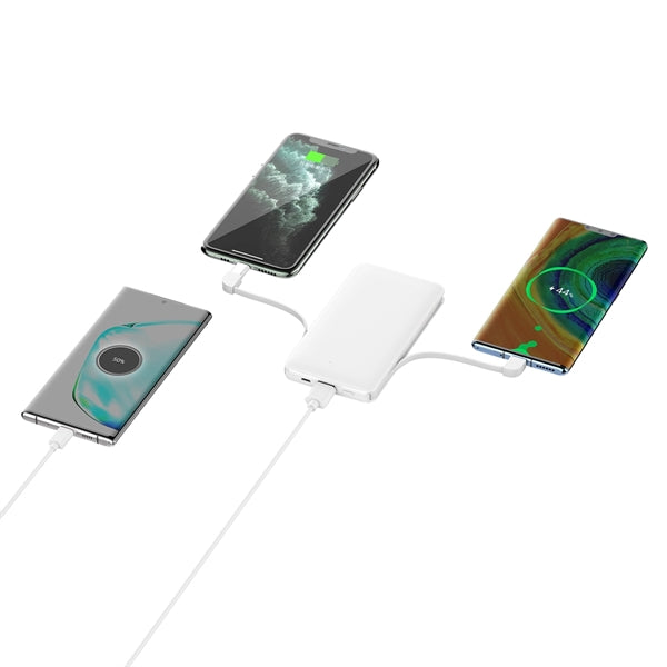 3 In1 10000Mah Power Bank Built In Cable