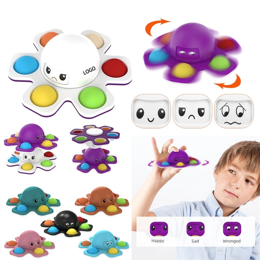 Face-Changing Octopus Bubble Decompression Toy