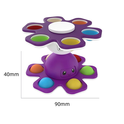 Face-Changing Octopus Bubble Decompression Toy