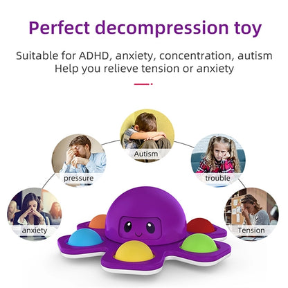 Face-Changing Octopus Bubble Decompression Toy