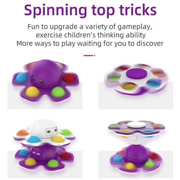 Face-Changing Octopus Bubble Decompression Toy