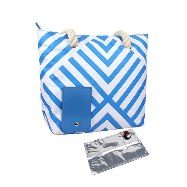 Beach Wine Purse With Hidden Insulated Compartment